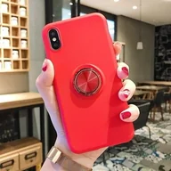 Etui i futerały do telefonów - ETUI SILICONE RING IPHONE 11 PRO CZERWONY standard - miniaturka - grafika 1