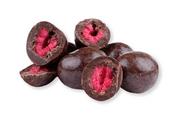 Owoce świeże i suszone - Grizly Liofilizowane maliny w ciemnej czekoladzie 250 g - miniaturka - grafika 1