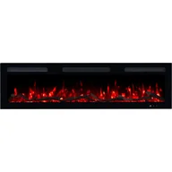 Kominki elektryczne - Kominek elektryczny Emotion Flame Monarch 107 - ogień premium - na ścianę i do zabudowy - 107x13x35 cm - kominek LED z grzaniem 900/1800 W - miniaturka - grafika 1