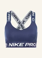 Biustonosze - Nike Biustonosz Sportowy Nike Pro blau - miniaturka - grafika 1
