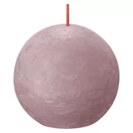 Świece - Bolsius Rustykalne świece kule Shine, 6 szt., 76x71 mm, popielaty róż - miniaturka - grafika 1