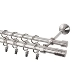 Karnisze - Karnisz Forio 300 cm podwójny nikiel 19/16 mm Inspire - miniaturka - grafika 1