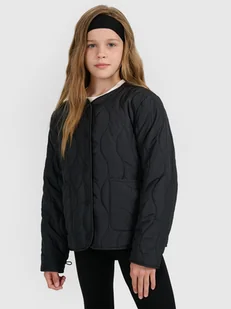 4F Kurtka puchowa z wypełnieniem syntetycznym dziewczęca - czarna 122 (6-7 lat) - Kurtki i płaszcze dla dziewczynek 4F Kurtka puchowa z wypełnieniem syntetycznym dziewczęca - czarna 122 (6-7 lat) - Kurtki i płaszcze dla dziewczynek - miniaturka - grafika 1