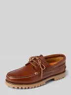 Półbuty męskie - Buty sznurowane z ozdobnym szwem model ‘Tratton’ - miniaturka - grafika 1