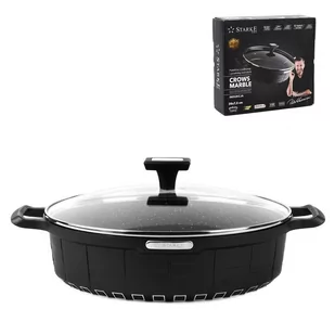 Patelnia Starke Pro Crows Marble 28 x 7,5 cm krótki uchwyt - Patelnie - miniaturka - grafika 1