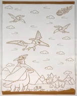 Koce i narzuty dla dzieci - Kocyk dziecięcy bawełniany Dinozaury - miniaturka - grafika 1