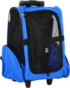 Transportery dla kotów - PawHut Pawhut D1-0011 Hunde Transporttasche Trolley, Blau - miniaturka - grafika 1