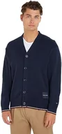 Swetry męskie - Tommy Hilfiger Męski kardigan MONOTYPE GS z wypustkami, pustynne niebo, 3XL, Pustynne niebo - miniaturka - grafika 1