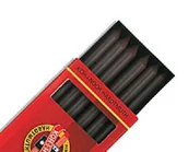 Akcesoria kreślarskie - Koh-i-noor Koh-I-Noor Wkład do Kubuś Pastela1Czarna 5.6mm 6s 4345001004PK1204 - miniaturka - grafika 1