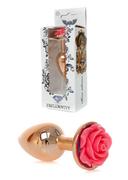 Biżuteria erotyczna - Plug-Jewellery Red Gold PLUG ROSE- Pink - miniaturka - grafika 1