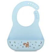 Śliniaki i fartuszki - Mepal Śliniak silikonowy z kieszonką Mio Forest Friends 108034565408 - miniaturka - grafika 1