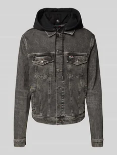 Kurtka jeansowa o kroju regular fit z wyhaftowanym logo model ‘RYAN’ - Kurtki męskie - miniaturka - grafika 1