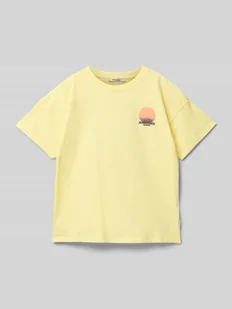 T-shirt z nadrukiem z logo - Koszulki dla dziewczynek - miniaturka - grafika 1