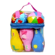 Zabawki i gry sportowe - Kręgle Świnka Peppa miękkie Cass film - zabawka - miniaturka - grafika 1