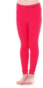 Brubeck Spodnie Termoaktywne dziewczęce THERMO Junior malinowe LE12090 - Spodnie sportowe damskie - miniaturka - grafika 1