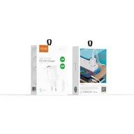 Ładowarki do telefonów - Ładowarka sieciowa VIDVIE PLE267 1xUSB + 1xType C 3A PD 20W biały - miniaturka - grafika 1