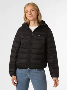 Tommy Jeans - Damska kurtka pikowana, czarny - Kurtki damskie - miniaturka - grafika 1