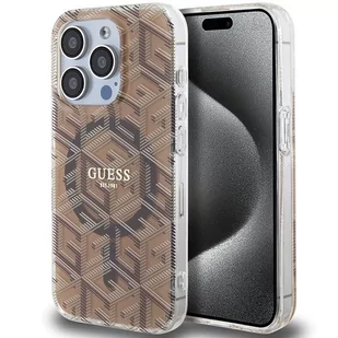 Etui Guess GUHMP15LHGCUSTGW Apple iPhone 15 Pro hardcase IML GCube MagSafe brązowy/brown - Etui i futerały do telefonów Etui Guess GUHMP15LHGCUSTGW Apple iPhone 15 Pro hardcase IML GCube MagSafe brązowy/brown - Etui i futerały do telefonów - miniaturka - grafika 1