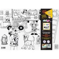 Zabawki kreatywne - Mata na stół do kolorowania wymazywalna 48x34 cm Strażak Strigo PILOT SFU1039 - miniaturka - grafika 1