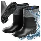 Kalosze damskie - Gumofilce męskie ocieplane roz 42 kalosze wysokie buty robocze filcowe SRC - miniaturka - grafika 1