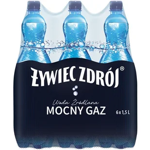 Woda źródlana ŻYWIEC ZDRÓJ 1.5L (6szt) mocno gazowana - Woda - miniaturka - grafika 1