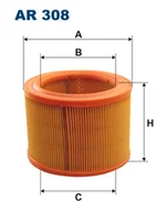 Filtry powietrza - Filtron AR 308 FILTR POWIETRZA - miniaturka - grafika 1