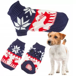 Sweterek norweski dla psa kota na zimę 35cm (14) - Ubranka dla psów - miniaturka - grafika 1