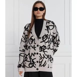 Desigual Kardigan | Regular Fit | z dodatkiem wełny - Swetry damskie - miniaturka - grafika 1