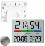 Termometry domowe - Stacja pogody Renew Force Bezprzewodowa data z Czujnikiem Wewnętrznym LCD - miniaturka - grafika 1