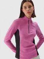 Bluzy damskie - 4F Bluza polarowa w kolorze różowo-czarnym - miniaturka - grafika 1