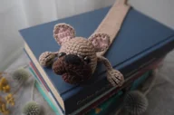 Zakładki do książek - Zakładka do Książki BEŻOWY BULDOG - miniaturka - grafika 1
