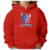 Bluzy dla dziewczynek - BLUZA DZIECIĘCA STITCH LOVE 122-128 DLA DZIEWCZYNKI CHŁOPCA PREZENT - miniaturka - grafika 1