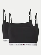 Biustonosze - Tommy Hilfiger Komplet 2 biustonoszy topów UW0UW05528 Czarny - miniaturka - grafika 1