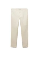 Spodnie męskie - MANGO WOMAN SPODNIE MĘSKIE CASUAL BEŻOWE PROSTE NA GUZIKI 38 5DA - miniaturka - grafika 1