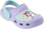 Buty dla dziewczynek - Coqui Dziecięce sandały Coqui MAXI lt. lila/ lt. mint unicorn rozmiar 27/28 - miniaturka - grafika 1