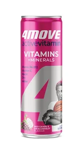 4Move Activevitamin napój gazowany o smaku winogrono-dragonfruit 330ml - Napoje gazowane - miniaturka - grafika 1