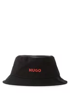 Czapki damskie - HUGO - Damski bucket hat, czarny - miniaturka - grafika 1