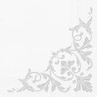 Folia, papier śniadaniowy, serwetki - Serwetki ze srebrnym motywem - PAW - miniaturka - grafika 1