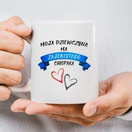 Kubki - Kubek z napisem - Moja dziewczyna ma zajebistego chłopaka - miniaturka - grafika 1