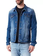 Kurtki męskie - LTB Jeans Męska kurtka jeansowa Santino, Wayra Wash 53948, L - miniaturka - grafika 1