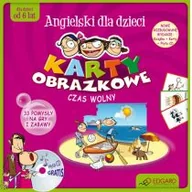 Książki do nauki języka angielskiego - Edgard Angielski dla dzieci Karty obrazkowe Czas wolny - miniaturka - grafika 1