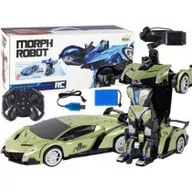 Roboty dla dzieci - Samochód-robot transformer R/C 1:10 zielony gesty - miniaturka - grafika 1