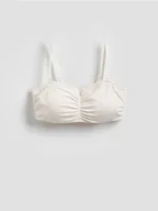 Biustonosze - Reserved - Biustonosz bandage - złamana biel - miniaturka - grafika 1