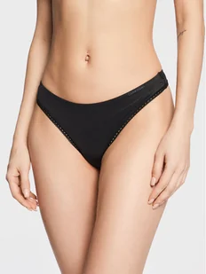 Calvin Klein Underwear Stringi 000QF4480E Czarny - Majtki damskie - miniaturka - grafika 1