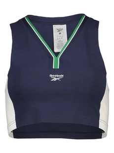 Reebok Top w kolorze granatowym - Koszulki i topy damskie - miniaturka - grafika 1