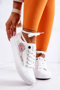 Damskie Tenisówki Trampki BIG STAR JJ274A253 Białe-38 - Trampki damskie - miniaturka - grafika 1