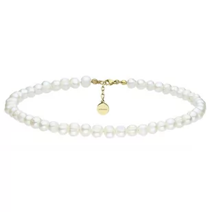 Klasyczny choker perły stal szlachetna, pozłacana - Manoki - Naszyjniki - miniaturka - grafika 1