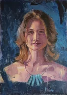 Obrazy i zdjęcia na płótnie - Portret olejny na zamówienie - 50x70 cm - miniaturka - grafika 1