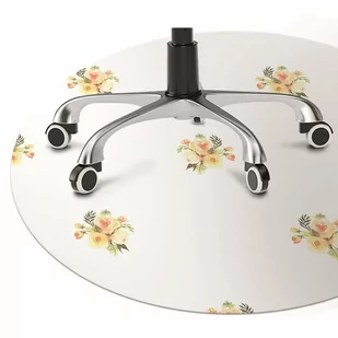 Podkładka pod krzesło Mini bukiety fi100 cm - Podnóżki, podpórki, podkładki - miniaturka - grafika 1