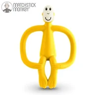 Gryzaki dla dzieci - Matchstick Monkey Matchstick Monkey Yellow Gryzak Masujący ze Szczoteczką - miniaturka - grafika 1